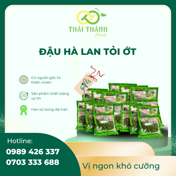 đậu hà lan tỏi ớt