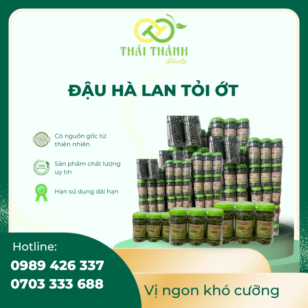 đậu hà lan tỏi ớt chất lượng