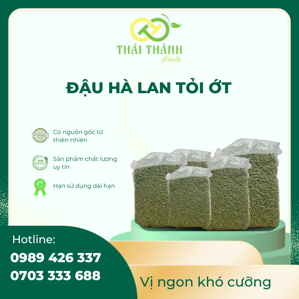 đậu hà lan tỏi ớt