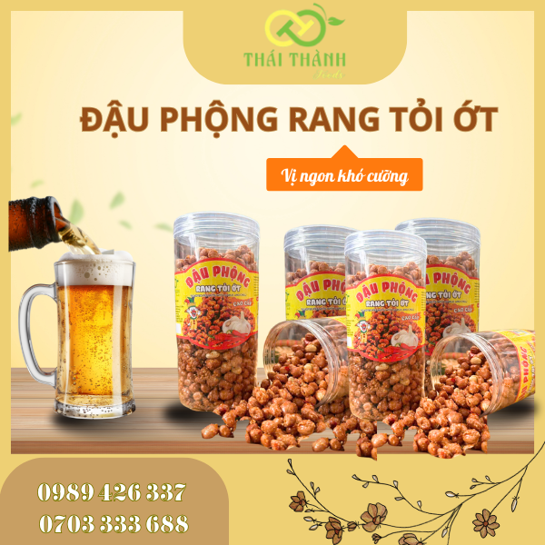 đậu phộng rang tỏi ớt